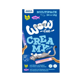 WOW Cat poch. Creamy Snack Multipack 24x15g