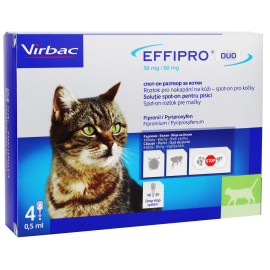 Effipro DUO Cat (1-6kg) 50/60 mg, 4x0,5ml