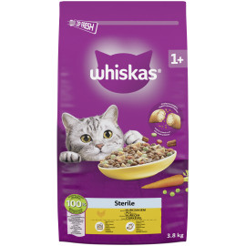 Whiskas Dry Sterile s kuřecím masem 3,8kg