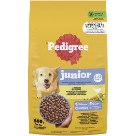 Pedigree Dry Junior M/L drůbeží se zeleninou 500g