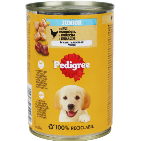 Pedigree konz. Can Junior kuřecí v želé 400g