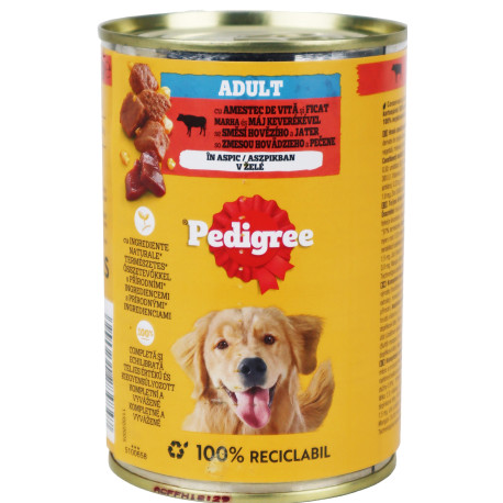 Pedigree konz. Can Adult hovězí v želé 400g