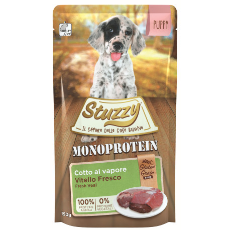 Stuzzy Dog kapsa Monoprotein Puppy Telecí paté 150g