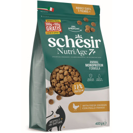 Schesir Cat Animal Monoprotein NutriAge 7+ kuřecí 400g