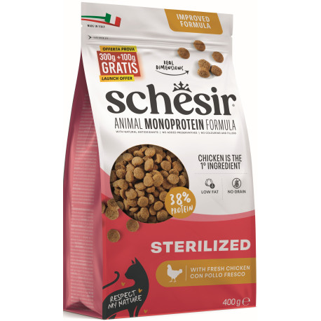 Schesir Cat Animal Monoprotein Sterilized kuřecí 400g