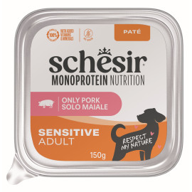 Schesir Dog vanička Monoprotein Šunka paté 150g