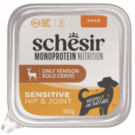Schesir Dog vanička Monopr.Hip&Joint Zvěřina paté 150g