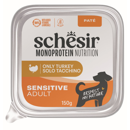 Schesir Dog vanička Monoprotein Krůtí paté 150g