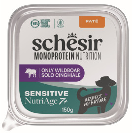 Schesir Dog vanička Monoprot.Senior Divočák paté 150g
