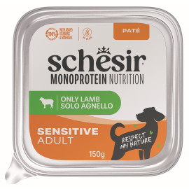 Schesir Dog vanička Monoprotein Jehněčí paté 150g