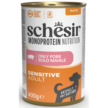 Schesir Dog konz.Monoprotein Šunka paté 400g