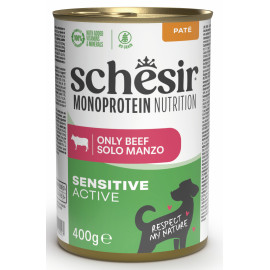 Schesir Dog konz.Monoprotein Active Hověcí paté 400g