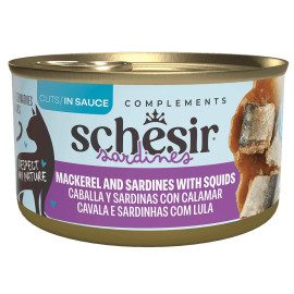 Schesir Cat konz. Makrela,sardinky,kalamáry v omáč.70g