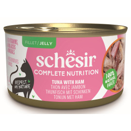 Schesir Cat konz.Compl.Nutrit.Tuňák+šunkou želé 85g