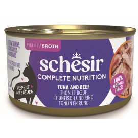 Schesir Cat konz.Compl.Nutrit.Tuňák+hovězí želé 85g