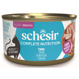 Schesir Cat konz.Compl.Nutrition Tuňák vývar 85g