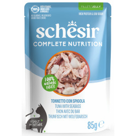 Schesir Cat kapsa Compl.Nutrit.Tuňák+moř.vlk želé 85g