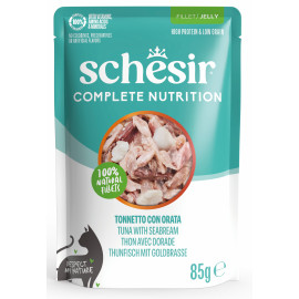 Schesir Cat kapsa Compl.Nutrition Tuňák+pražma želé85g