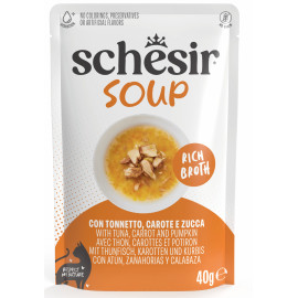 Schesir Cat kapsa Adult Soup Tuňák s mrkví 40g