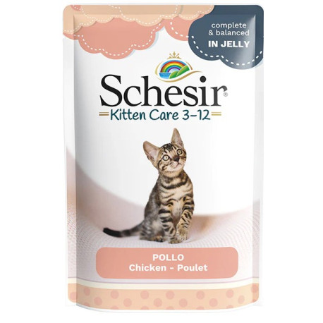 Schesir Cat kapsa Kitten Care Kuře želé 150g