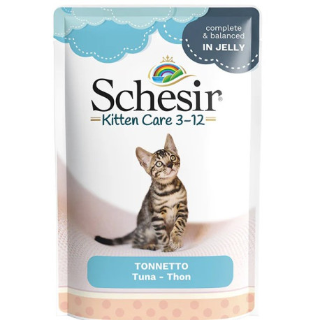 Schesir Cat kapsa Kitten Care Tuňák želé 150g