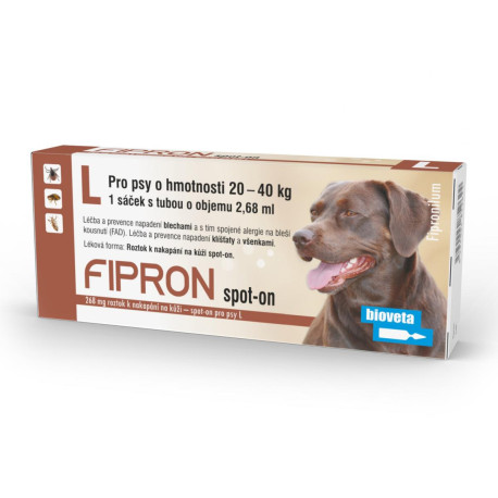 Fipron 268mg Spot-On Dog L sol 1x2,68ml