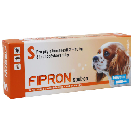 Fipron 67mg Spot-On Dog S sol 3x0,67ml