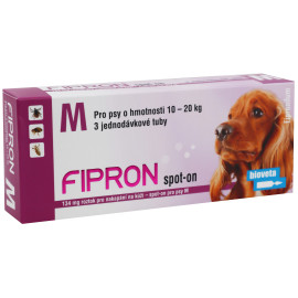 Fipron 134mg Spot-On Dog M sol 3x1,34ml