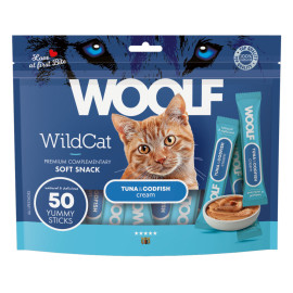 WOOLF WildCat Cream Regular Tuna&Codfish 50x14g