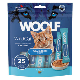 WOOLF WildCat Cream Regular Tuna&Codfish 25x14g