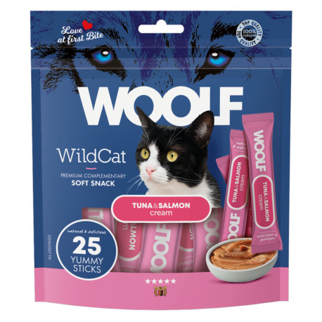 WOOLF WildCat Cream Regular Tuna&Salmon 25x14g