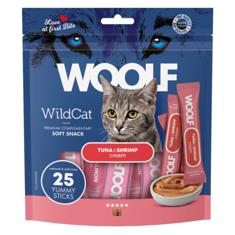 WOOLF WildCat Cream Regular Tuna&Shrimp 25x14g