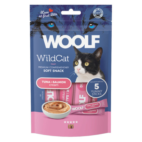 WOOLF WildCat Cream Regular Tuna&Salmon 5x14g