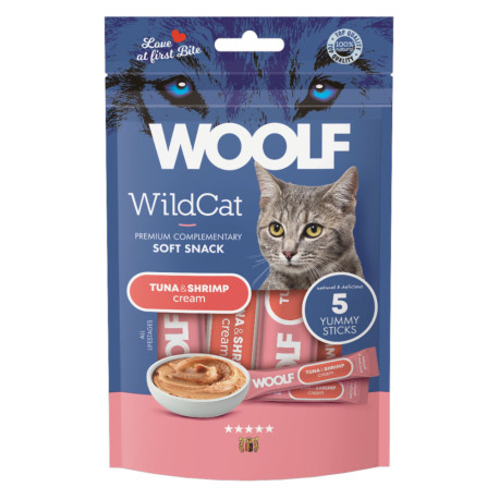 WOOLF WildCat Cream Regular Tuna&Shrimp 5x14g