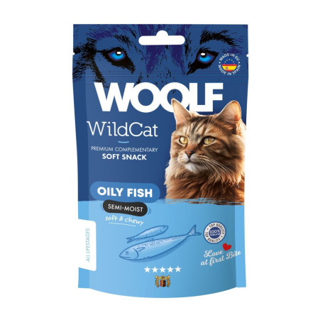 WOOLF WildCat Semi-Moist Snack Oily Fish 50g