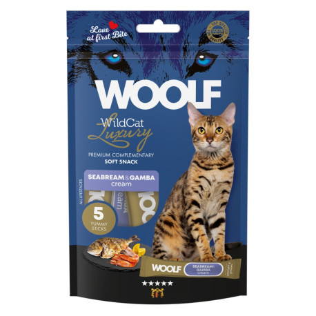WOOLF WildCat Cream Luxury Seabream&Gamba 5x14g