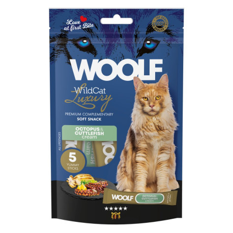 WOOLF WildCat Cream Luxury Octopus&Cuttlefish 5x14g
