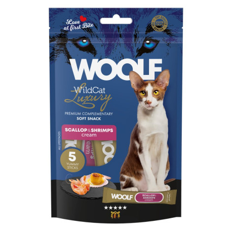 WOOLF WildCat Cream Luxury Scallop&Shrimps 5x14g