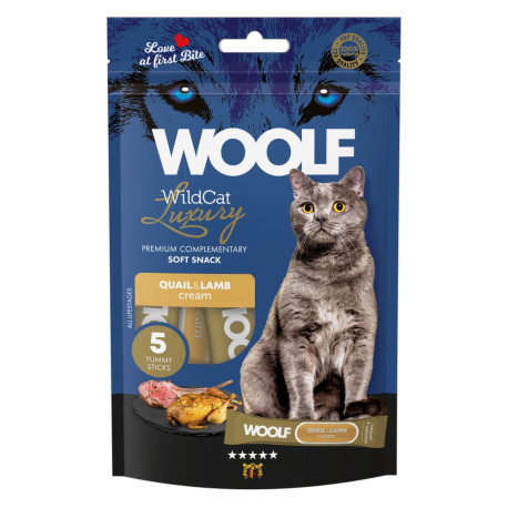 WOOLF WildCat Cream Luxury Quail&Lamb 5x14g