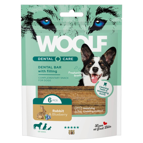 WOOLF Dental Care Bar with Rabbit&Blueberry 108g/6ks