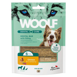 WOOLF Dental Care Bar with Chicken&Cranberry 108g/6ks