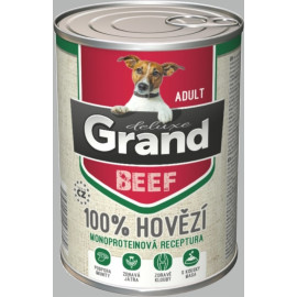 GRAND Dog konz. Deluxe Adult hovězí 400g