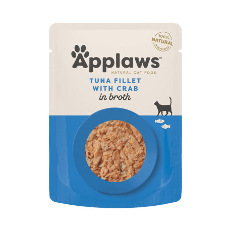Applaws Cat kapsa Adult Broth tuňák s krabem 70g