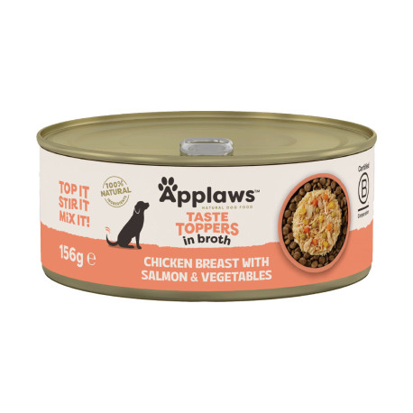 Applaws Dog konz. Toppers Broth kuře s lososem 156g