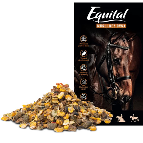 Equital Müsli bez ovsa pro koně 20kg