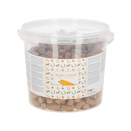 Pochoutka pro koně DELIZIA mrkev 3kg kbelík