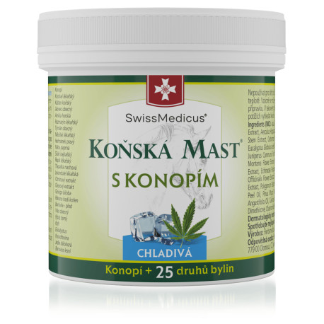 Koňská mast s konopím chladivá 250ml