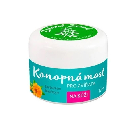 Konopná mast na kůži pro zvířata 12ml