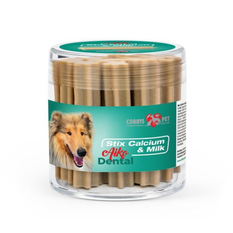 Pochoutka Aiko Dental Stix Calcium&Milk 6,4cm/220g