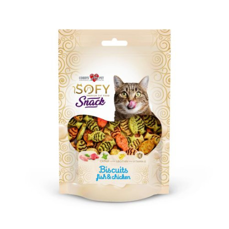 Pochoutka Aiko Cat SOFY Snack Bisciut Fish&Chicken 50g